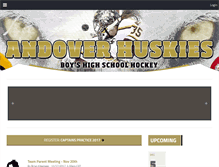 Tablet Screenshot of andoverhockeymn.com